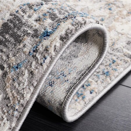 Safavieh 6 ft. 7 in. x 6 ft. 7 in. Vogue Power Loomed Blue & Gray Square Area Rug VGE154M-7SQ